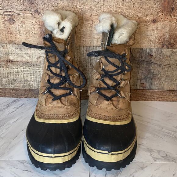 Sorel Caribou Leather Snow Boots Size 9 main image 6